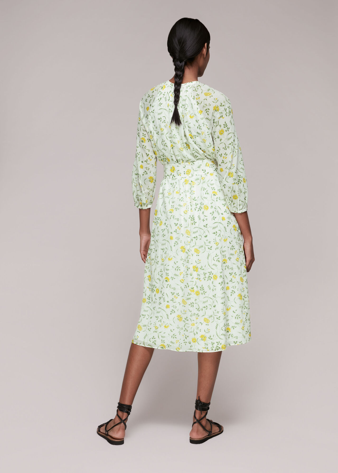 Savannah Floral Silk Mix Dress