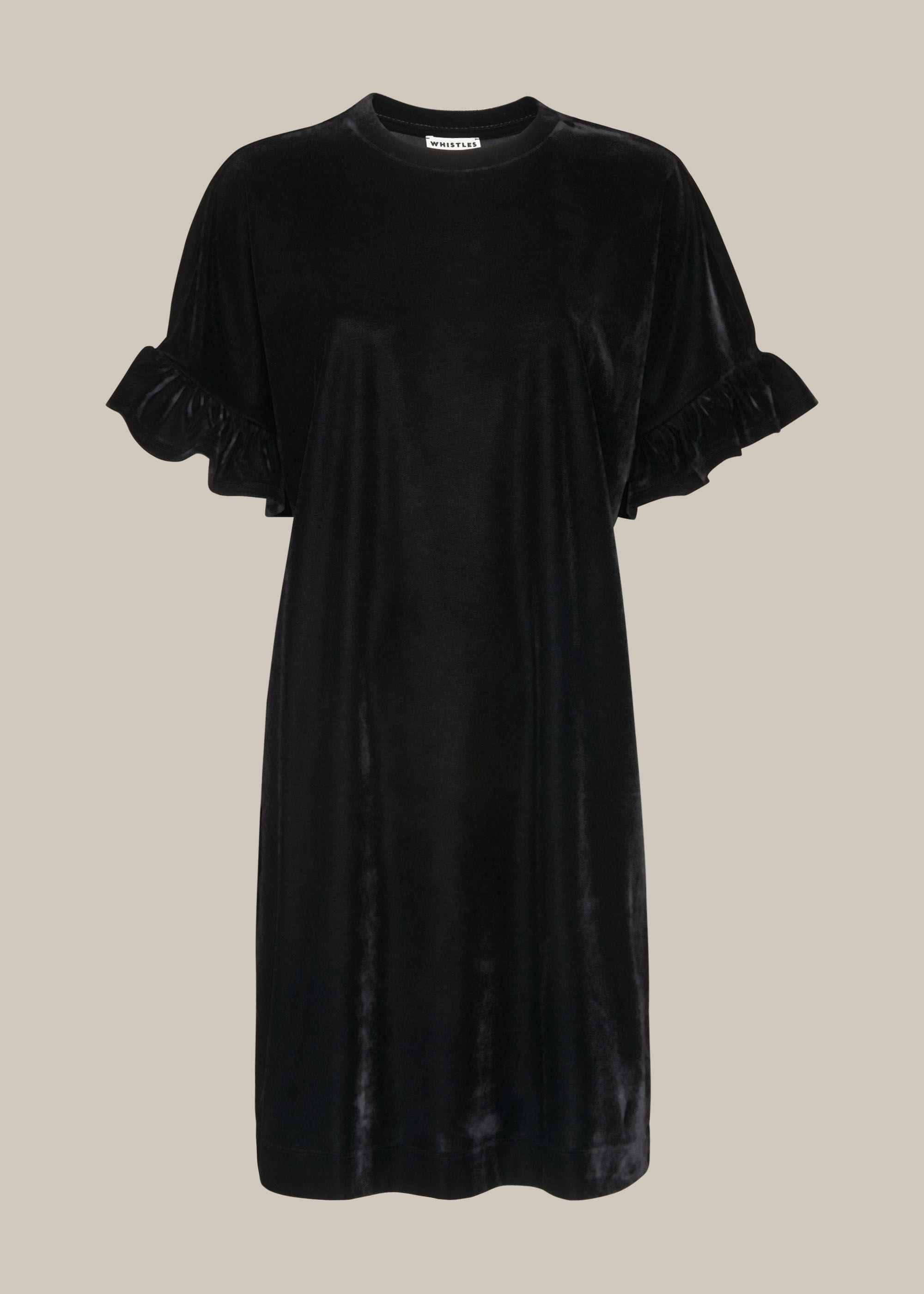Velvet on sale frill dress