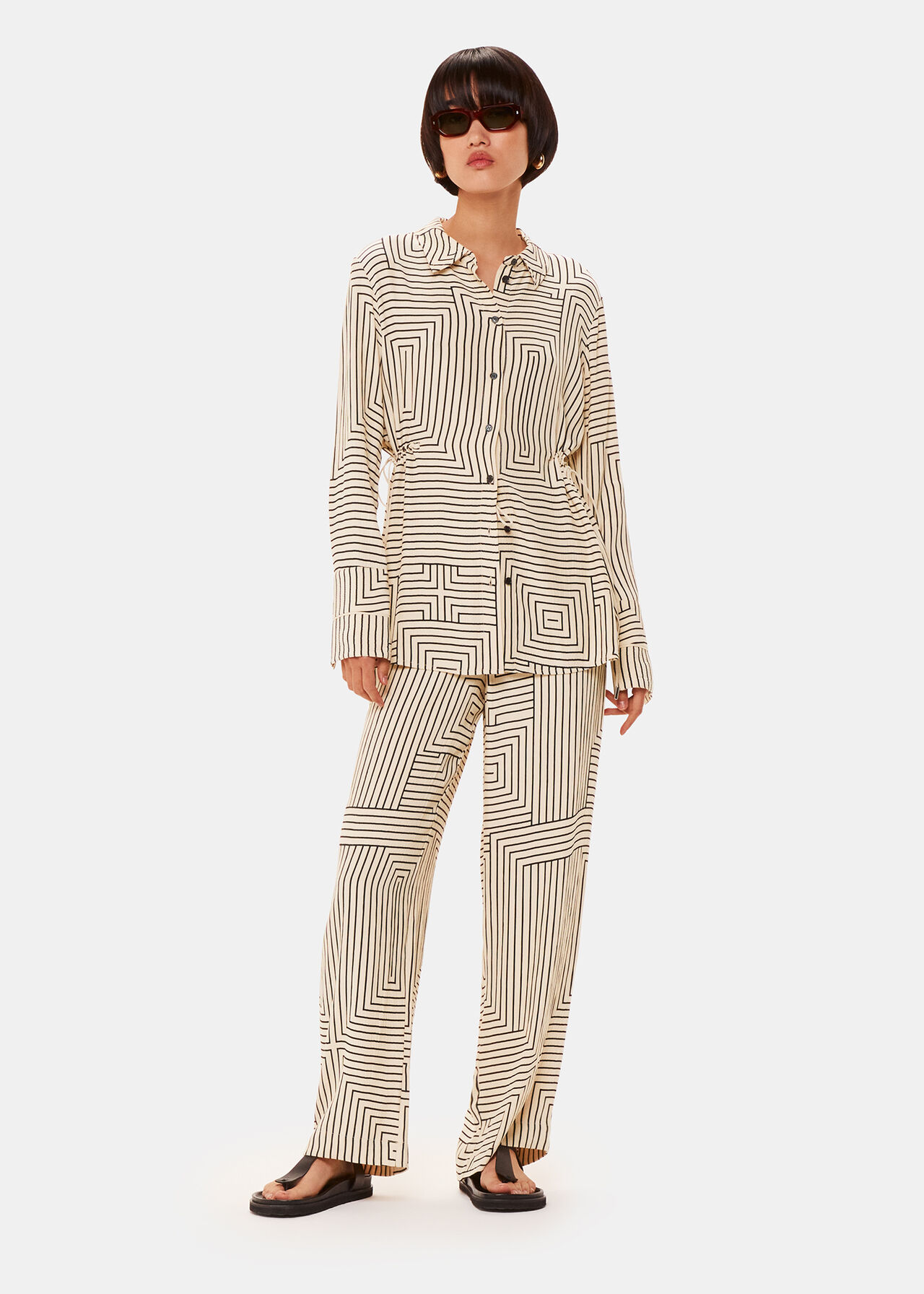 Angled Stripe Trouser