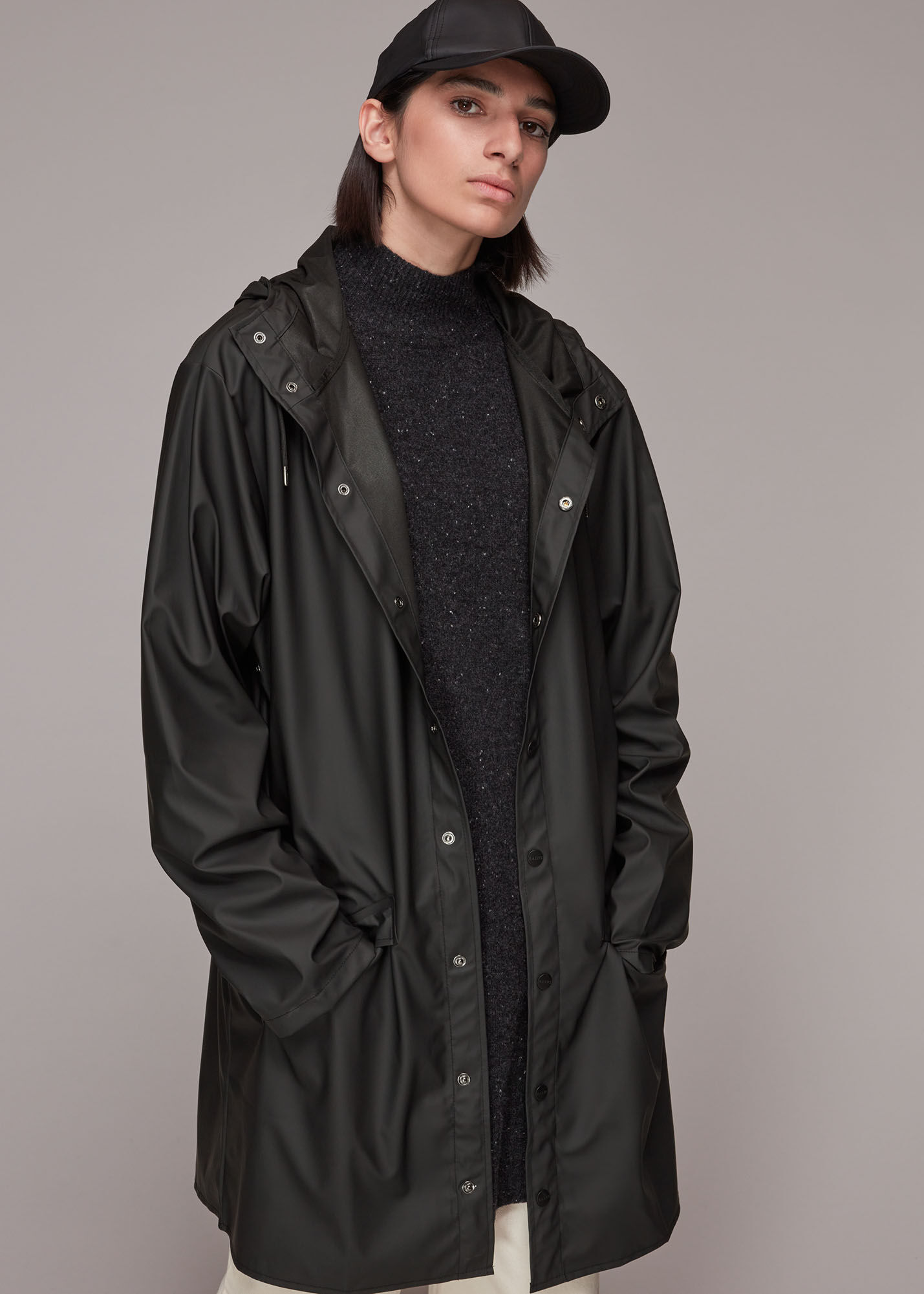 Black Rains Long Jacket WHISTLES