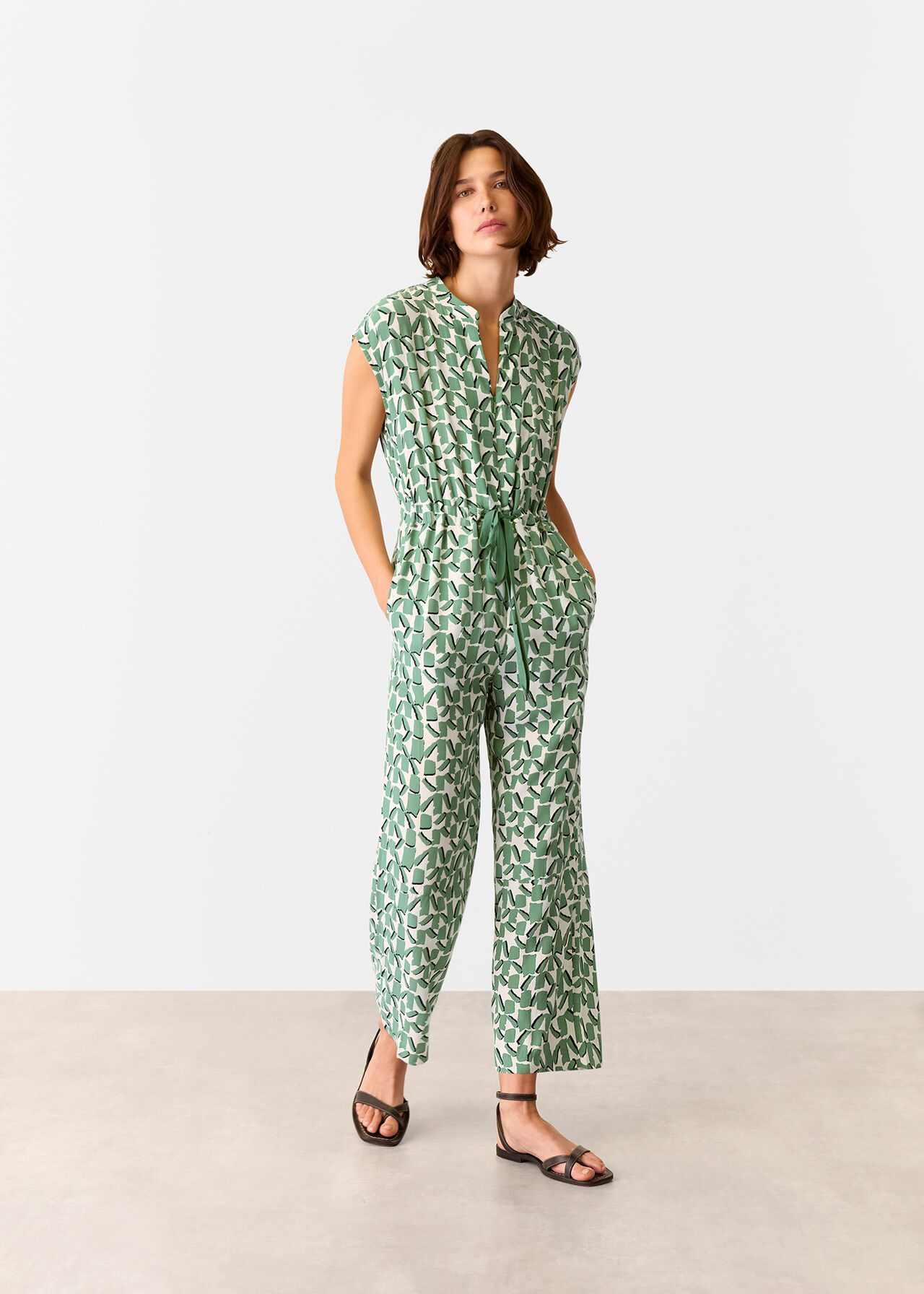 Whistles Abstract Squares Jumpsuit