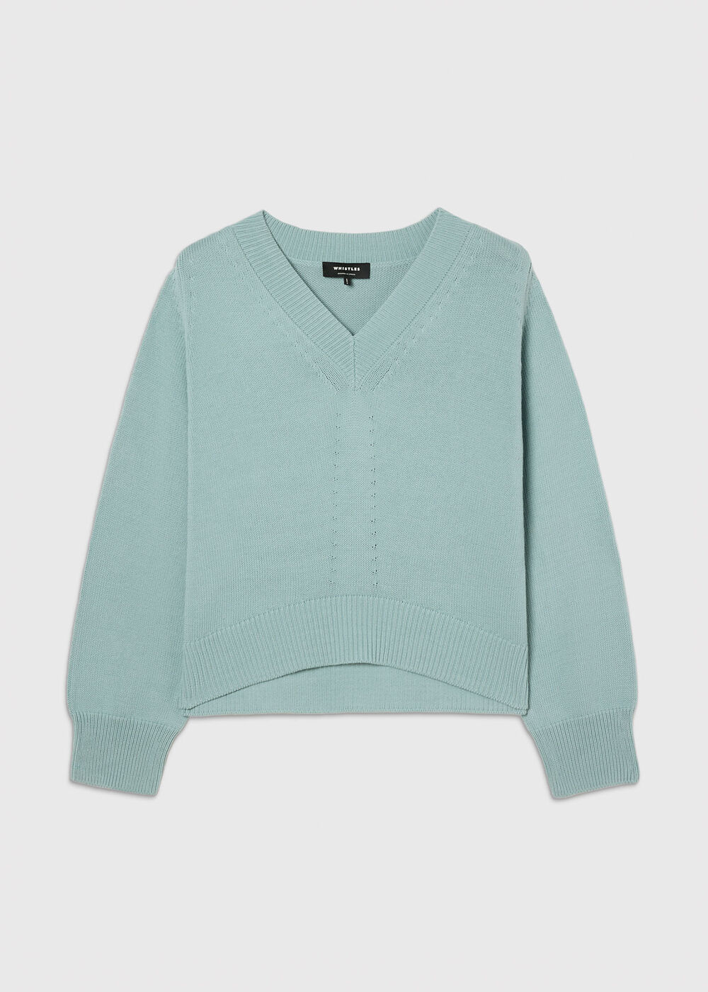 Cotton V Neck Relaxed Knit