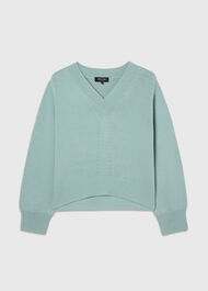 Cotton V Neck Relaxed Knit