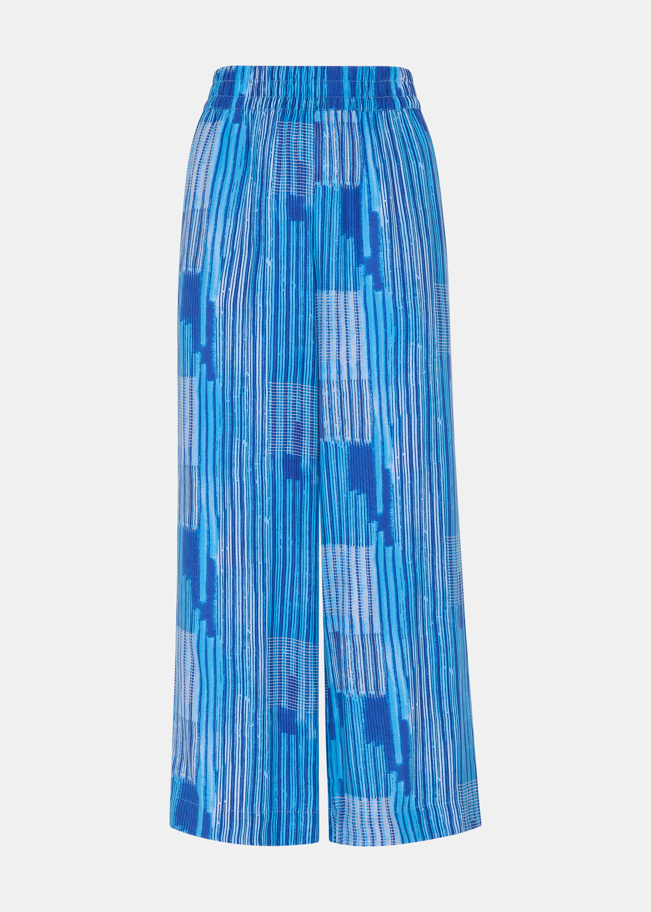 Stripe Print Cropped Trouser