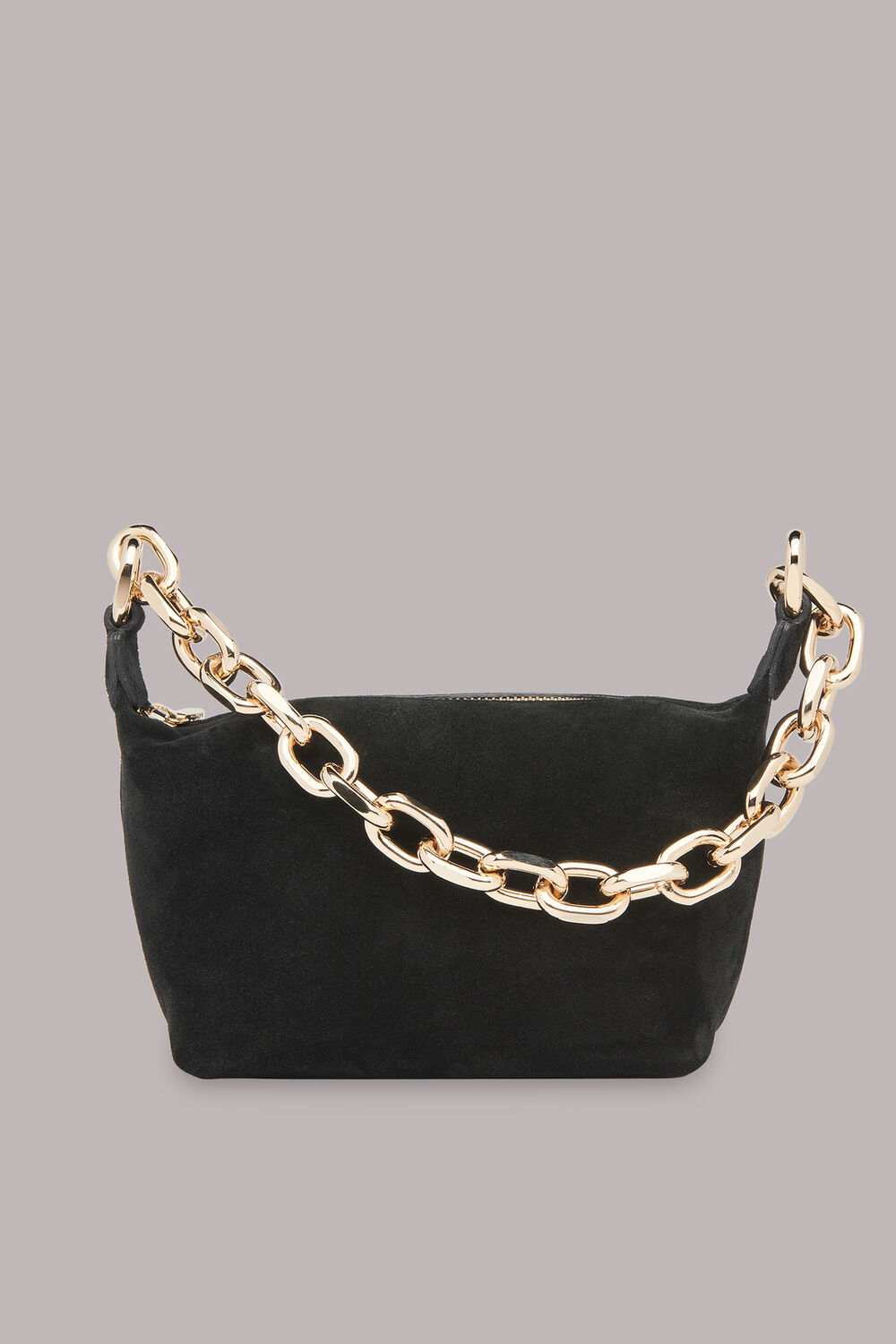 Naia Suede Chain Bag