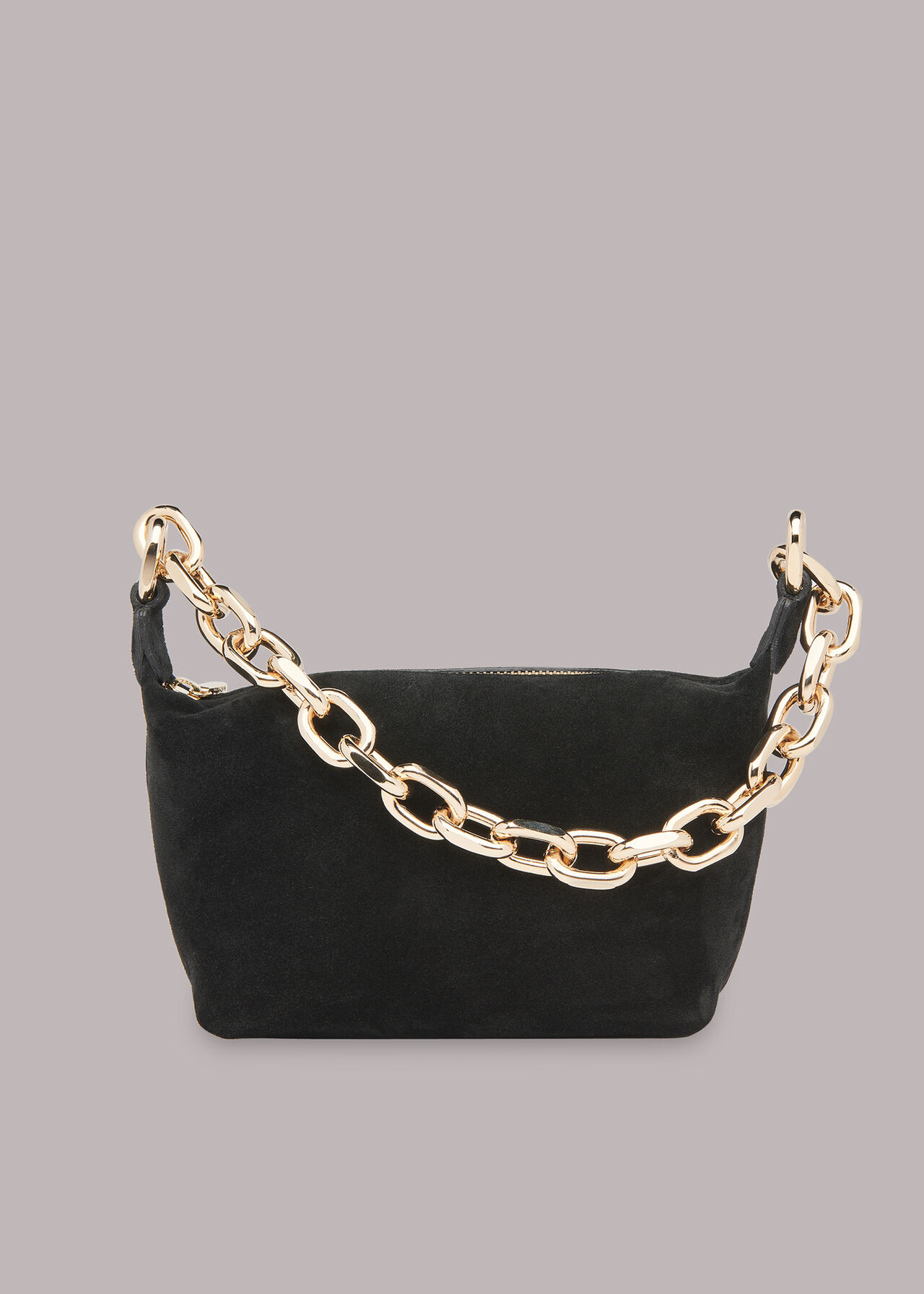 Naia Suede Chain Bag