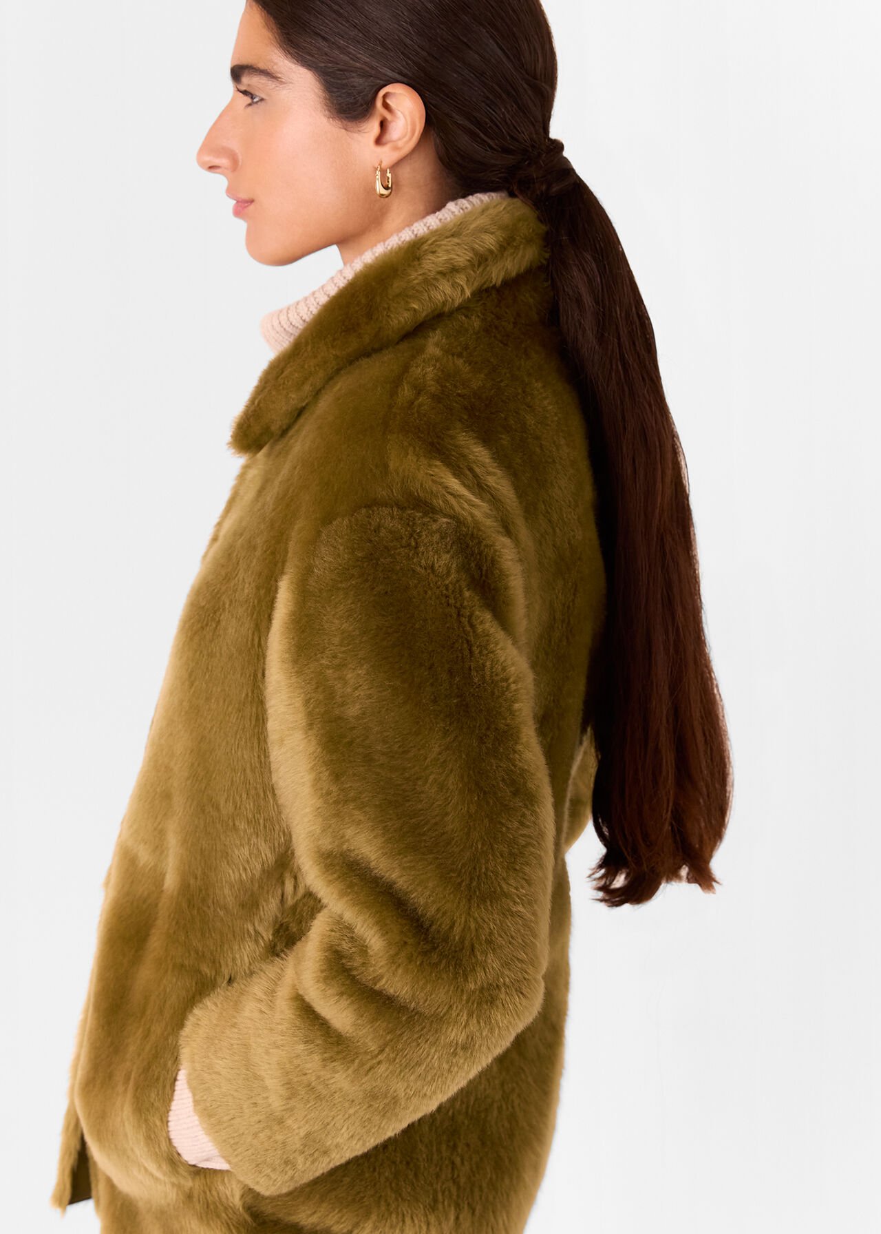 Tamina Short Shearling Coat