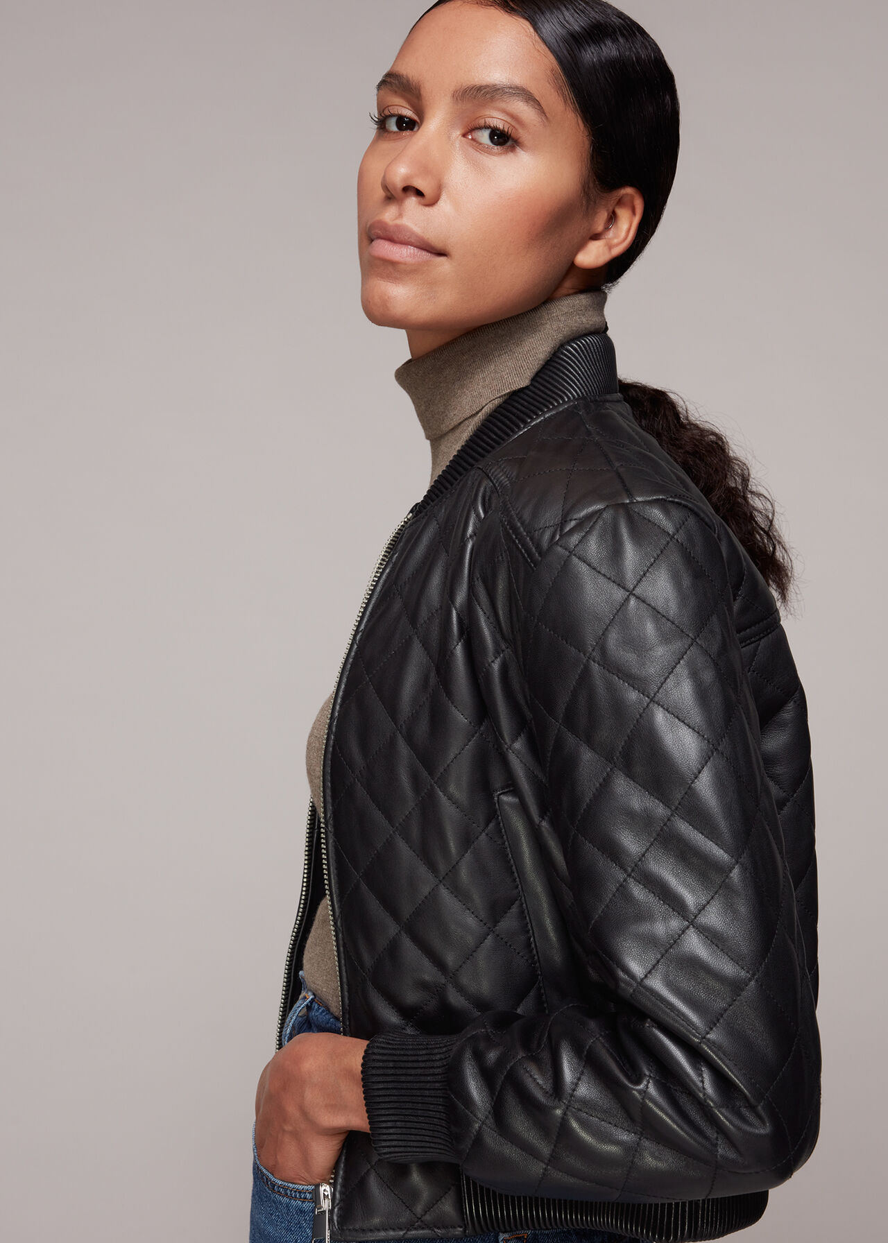 Alora Quilted Bomber