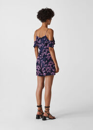 Papillion Print Playsuit Multicolour