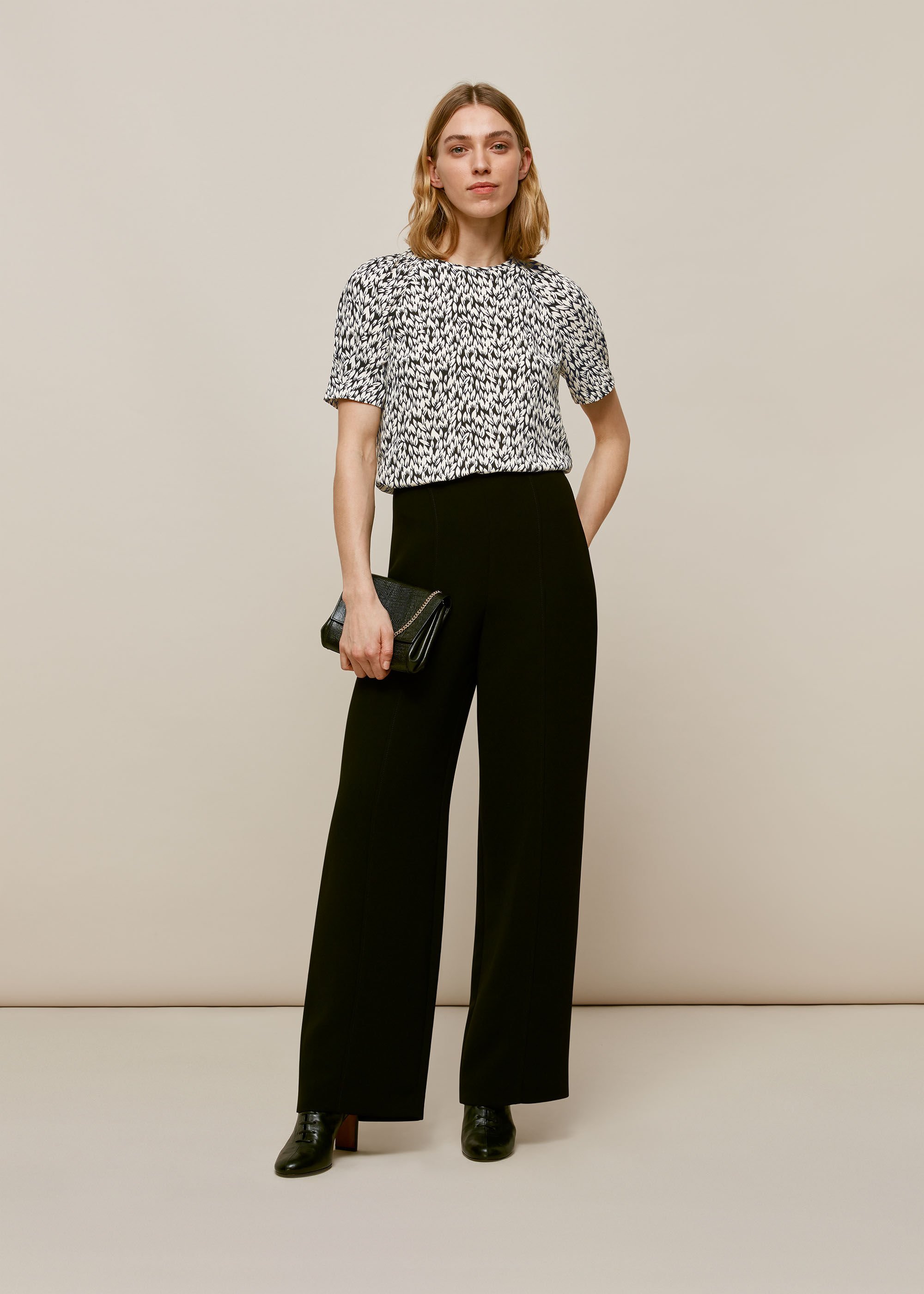 Black and white shell top clearance