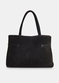 Noelle Suede Buckle Tote Bag