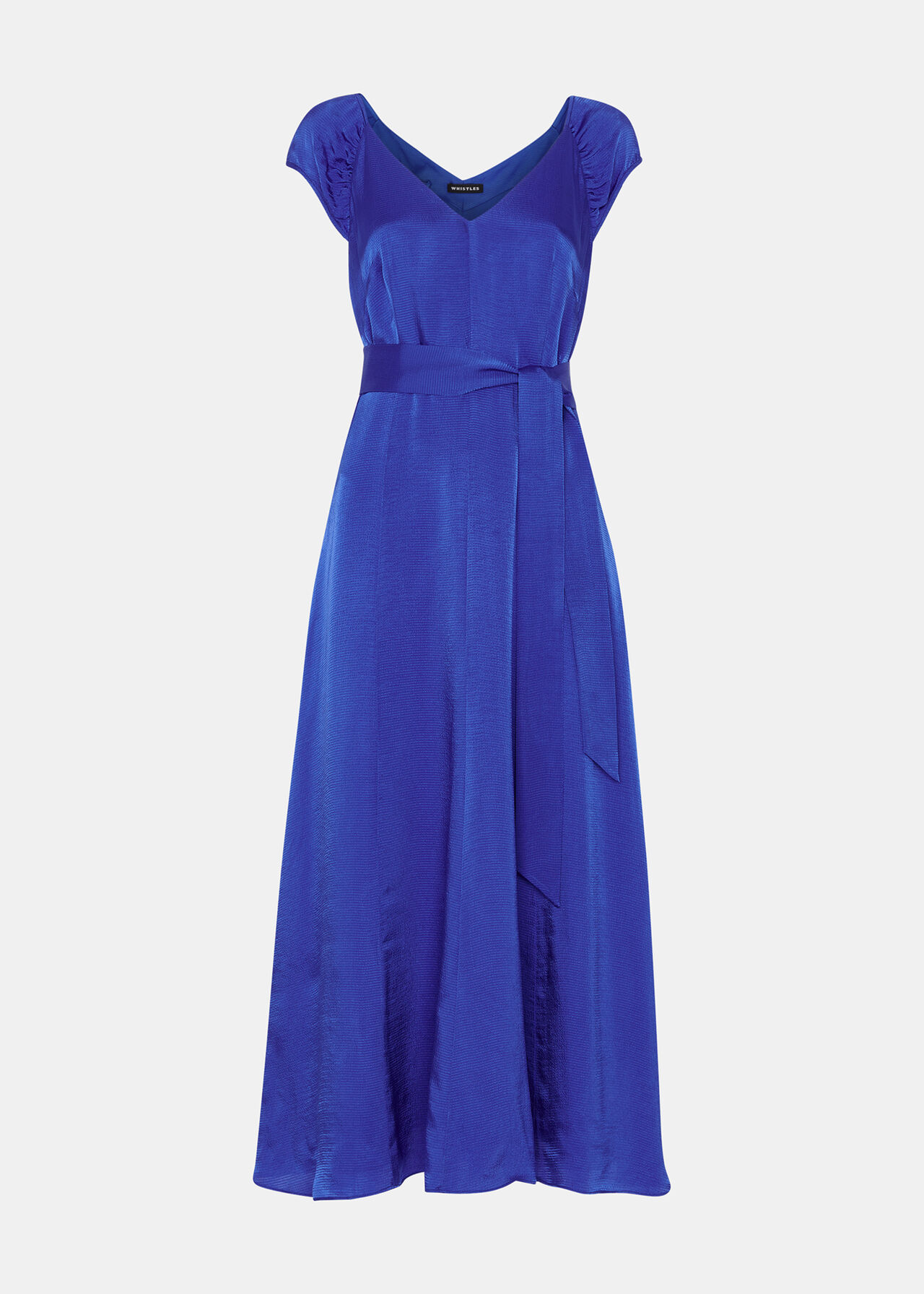 Arie Hammered Satin Midi Dress