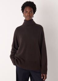 Cashmere Seam Roll Neck Knit