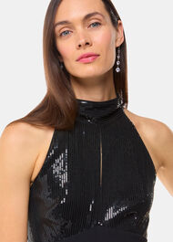 Leah Sequin Bodice Jumpsuit