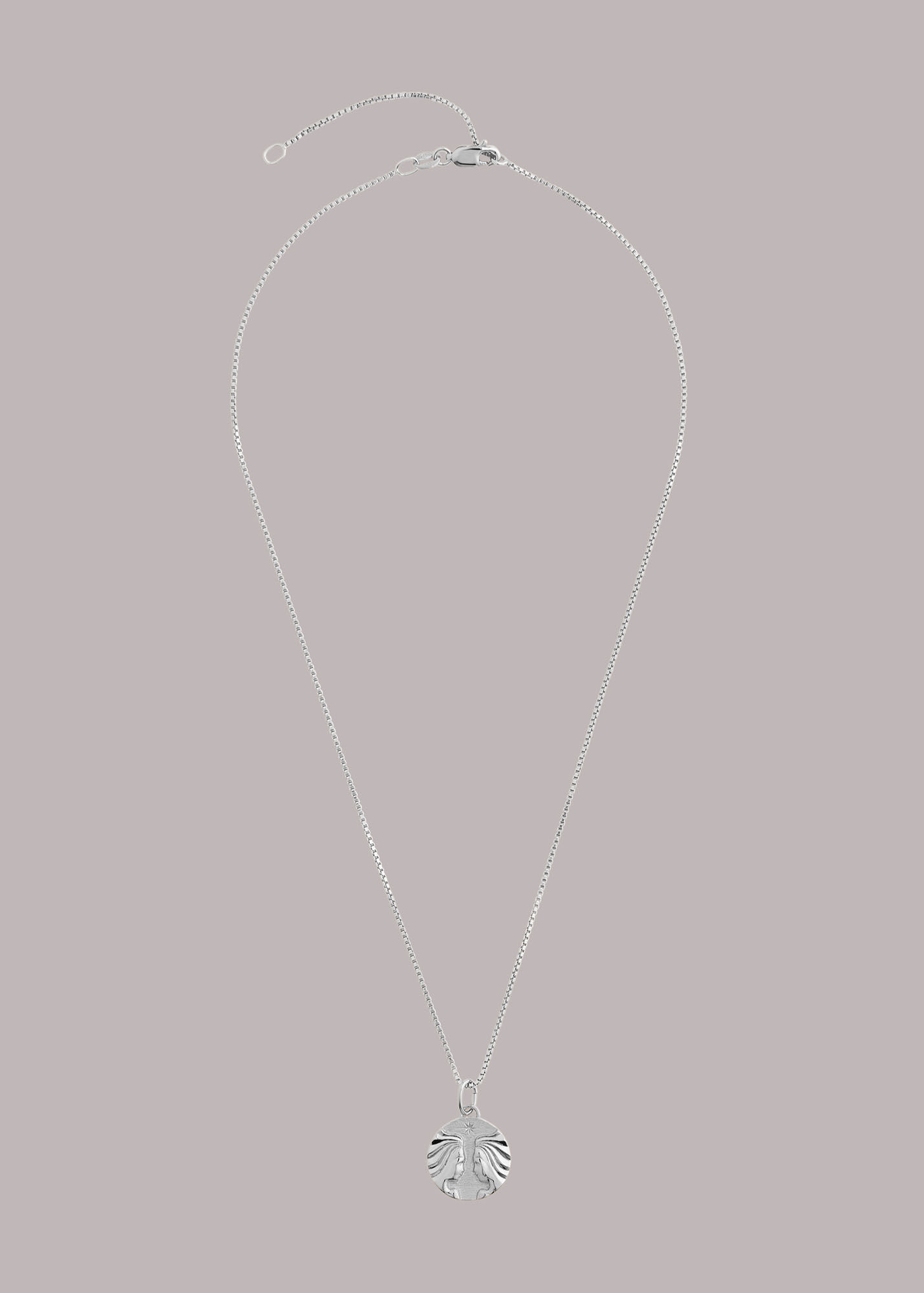 Sterling silver clearance gemini necklace
