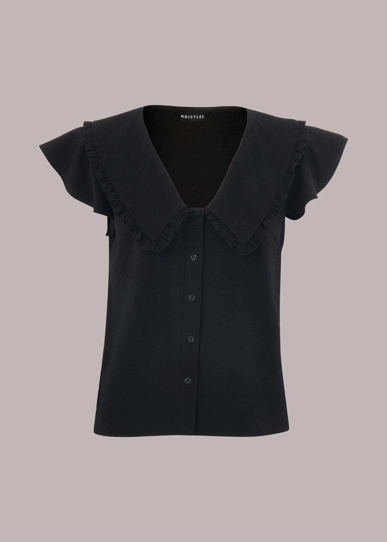 Short Sleeve Collar Top