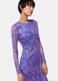 Etched Bouquet Mesh Dress