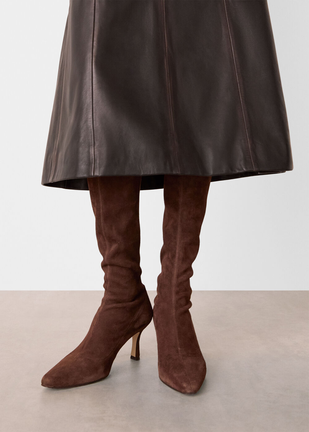 Hera Stretch Suede Boot
