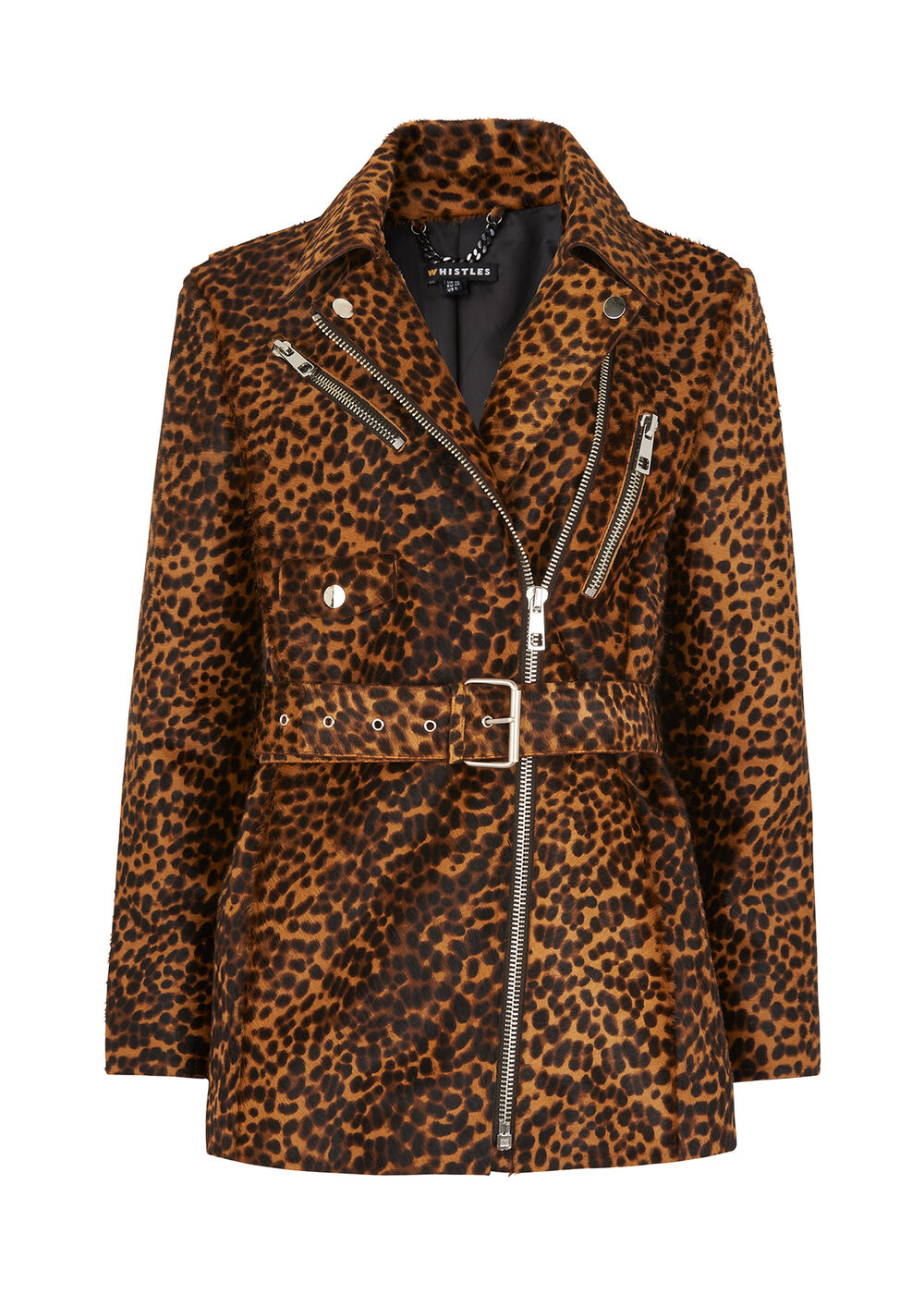 Leopard Leather Biker
