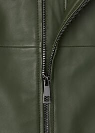 Frida Leather Bomber Jacket
