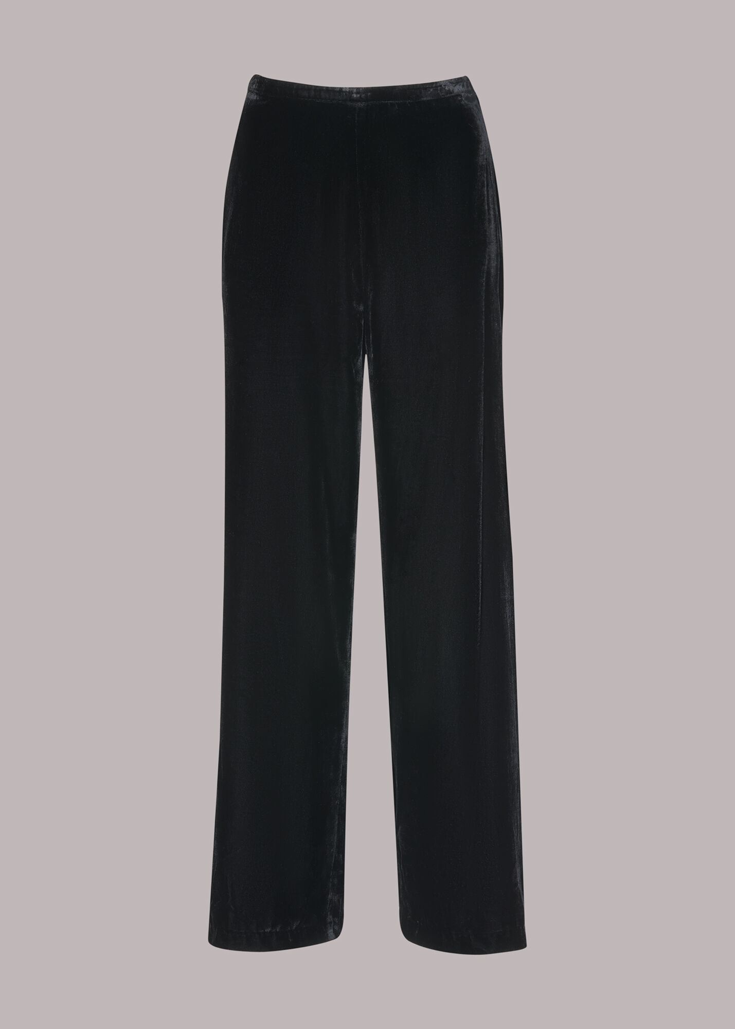 Black Velvet Full Length Trouser WHISTLES