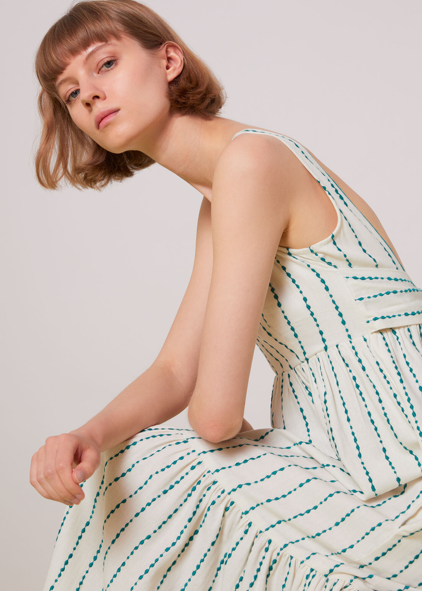 Whistles aggie discount embroidered dress