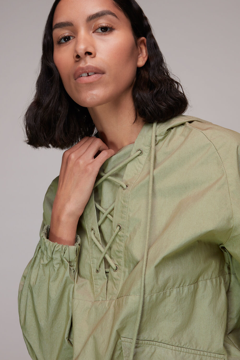 Lottie Tie Neck Windbreaker