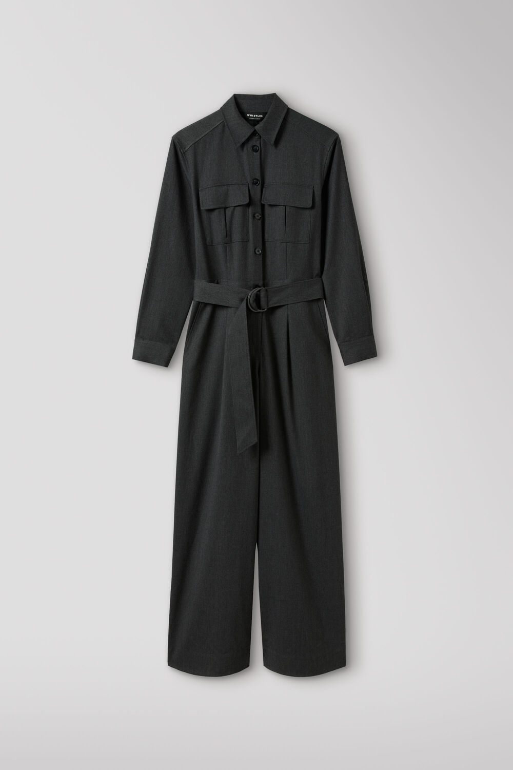 Dark Grey Twill Boiler Suit