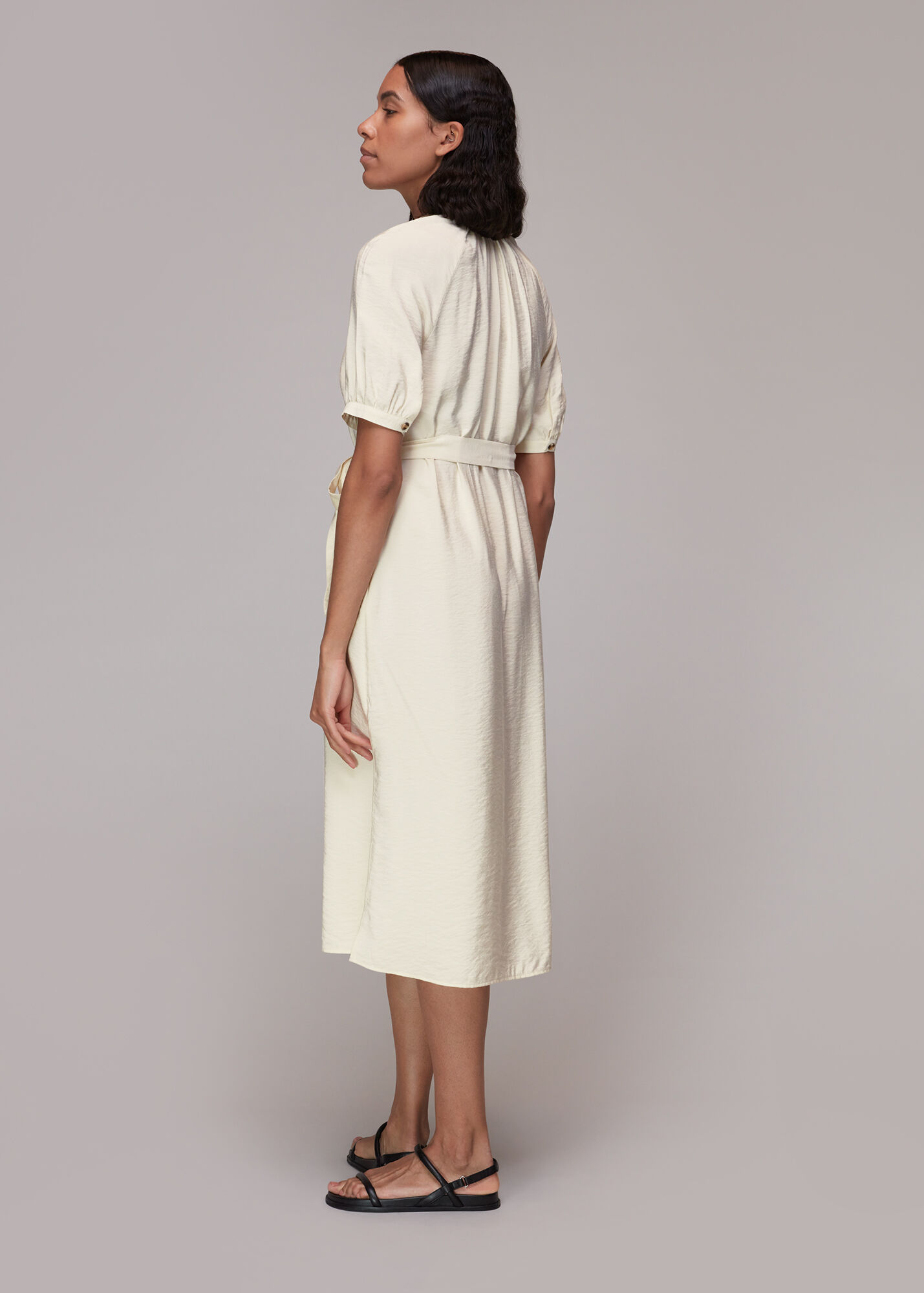 Ivory Olivia Midi Dress WHISTLES