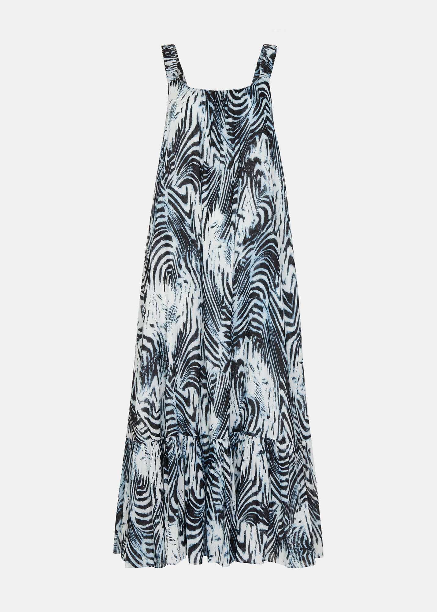 Blue/Multi Warped Tiger Rhea Dress | WHISTLES | Whistles UK