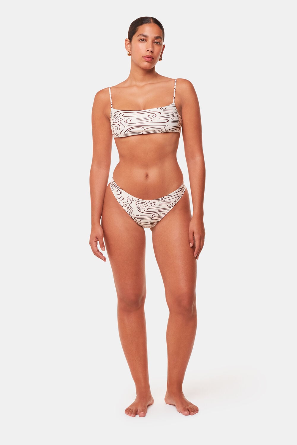 The Longing Wave Print Bikini Brief