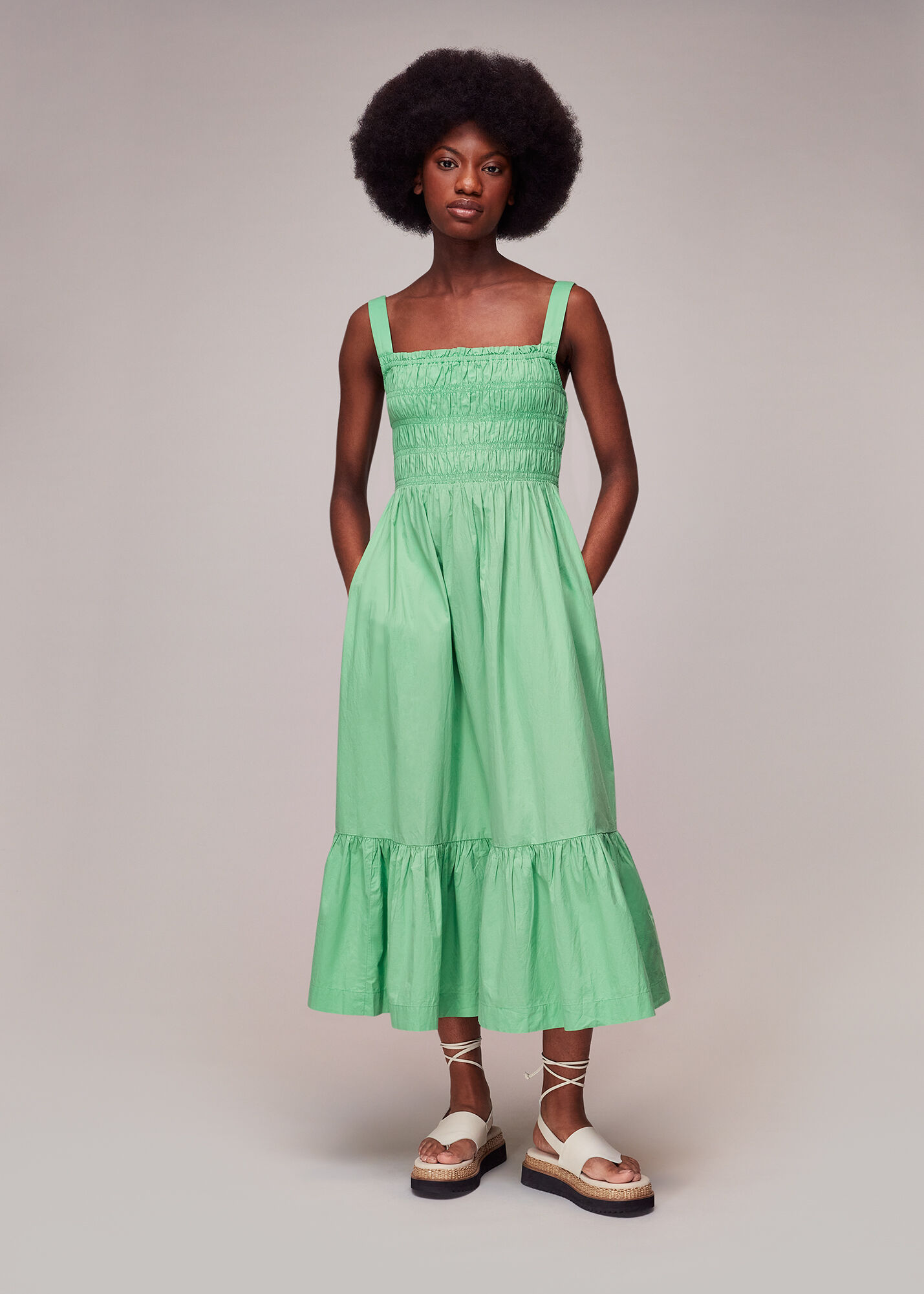 Denim Cody Chambray Dress WHISTLES