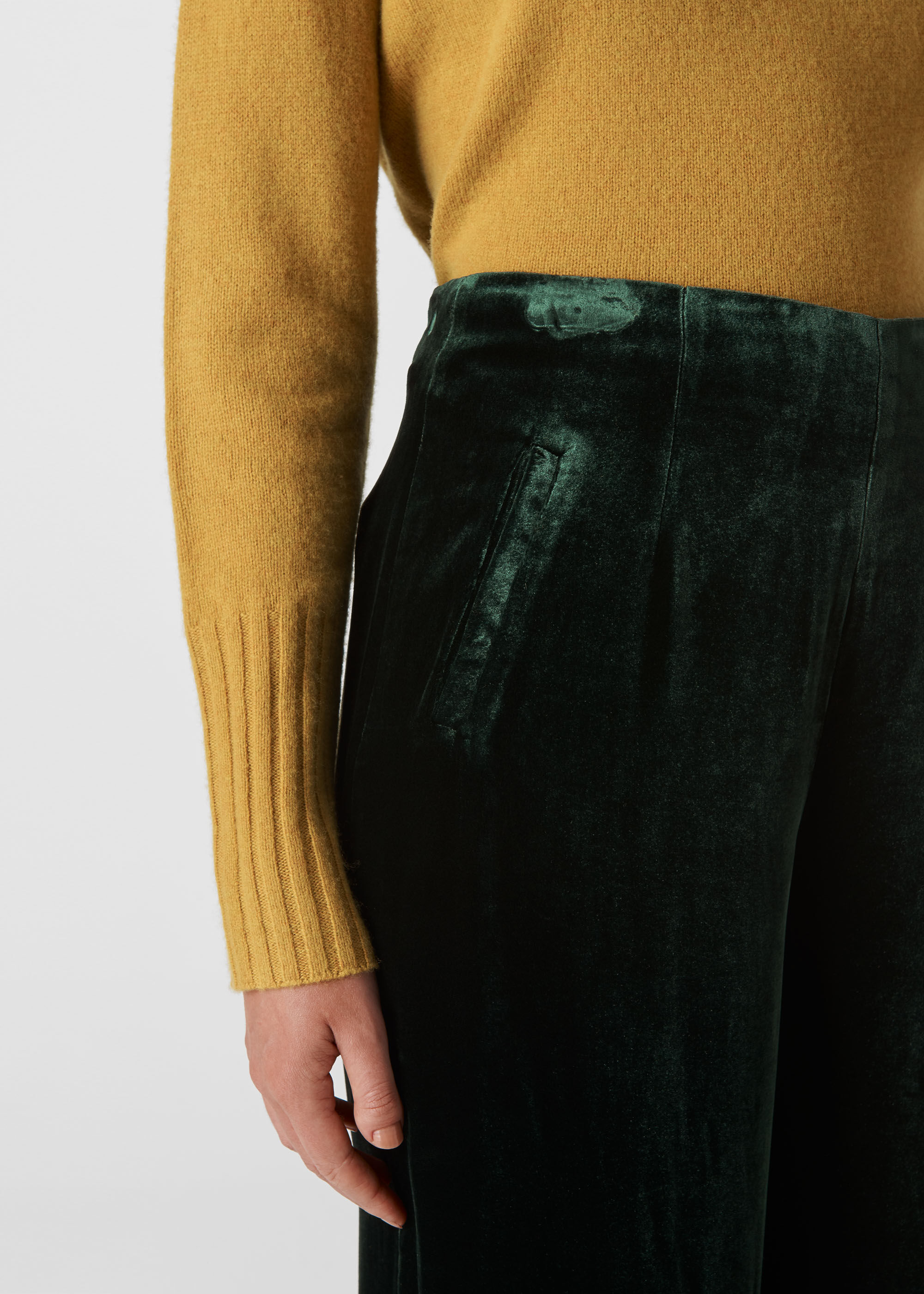 green velvet trousers ladies