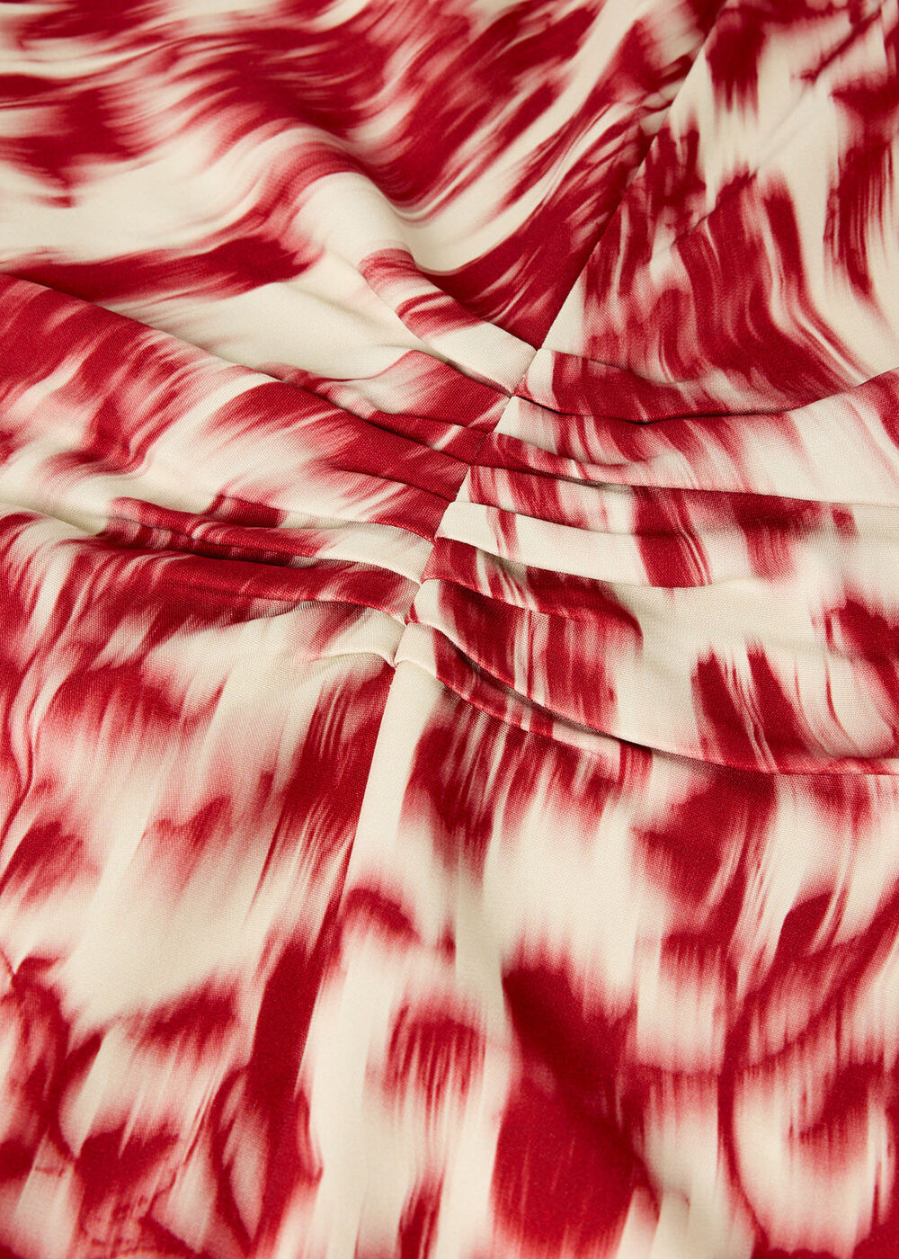 Blurred Floral Crepe Dress