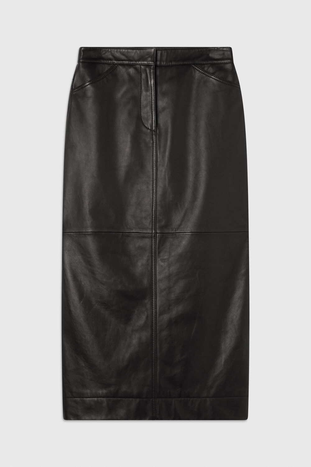 Jamie Leather Midi Skirt