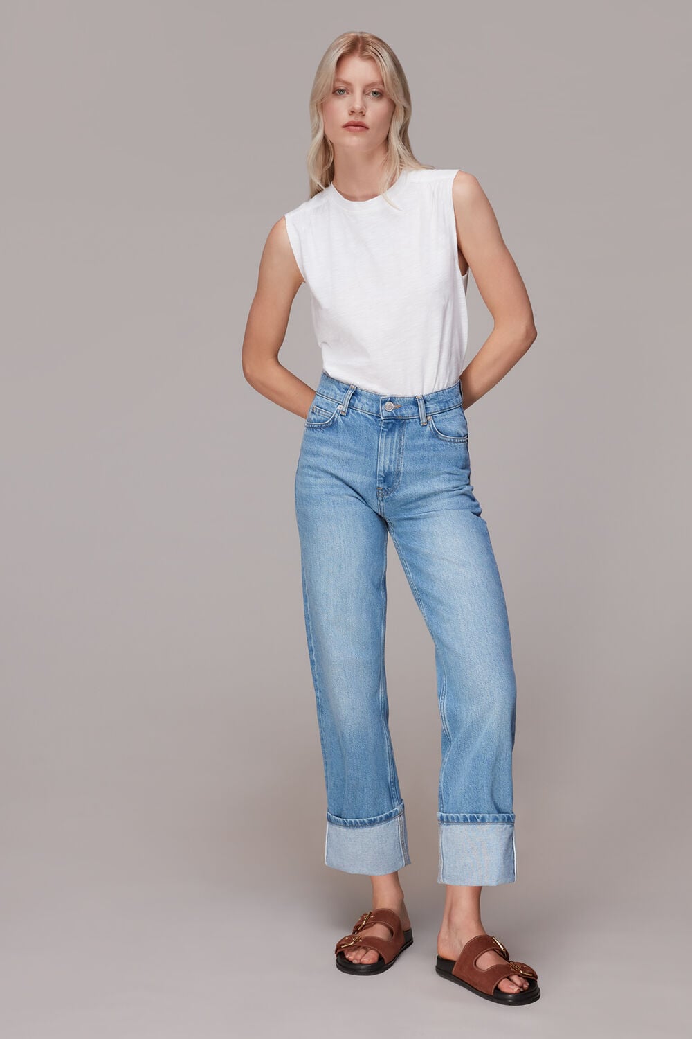 Denim Authentic Alba Turn Up Jean