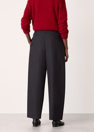 Pleat Front Barrel Trouser