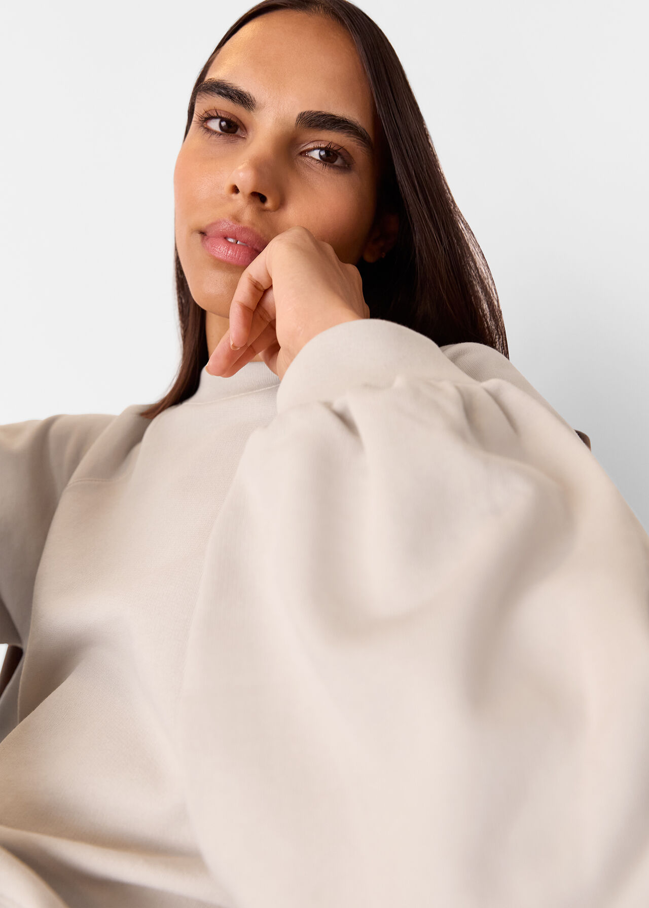 Gathered Full Sleeve Sweat