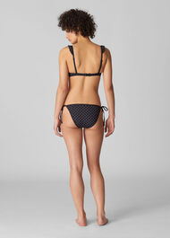 Santiago Bikini Pant Black and White