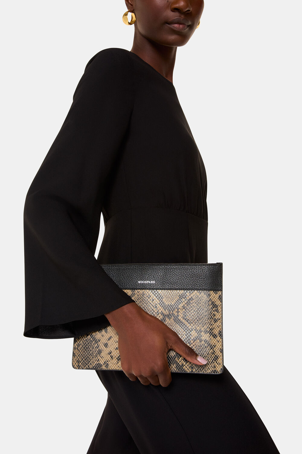 Una Snake Panel Pouch