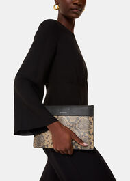 Una Snake Panel Pouch