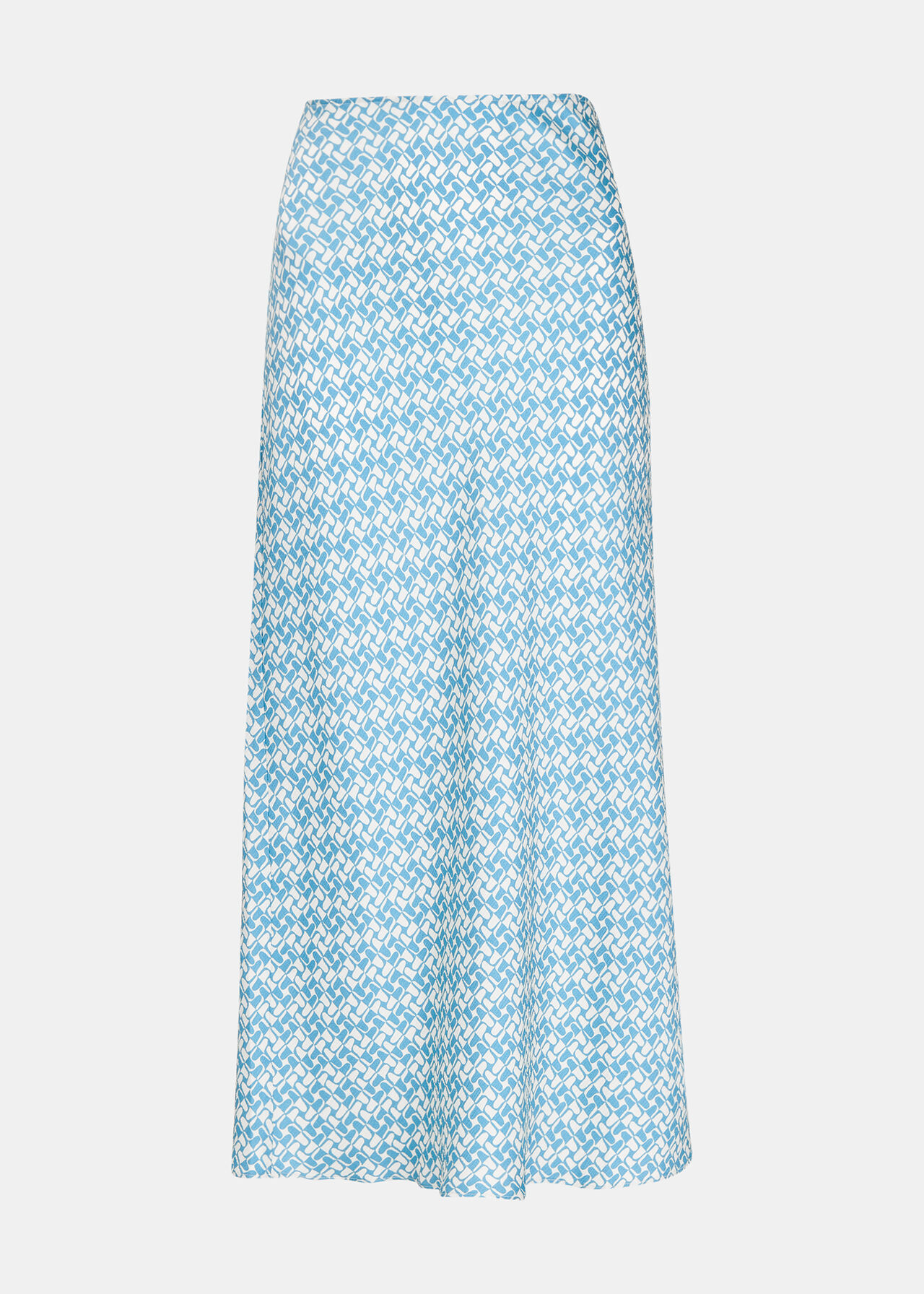 Two Tone Tile Bias Cut Skirt