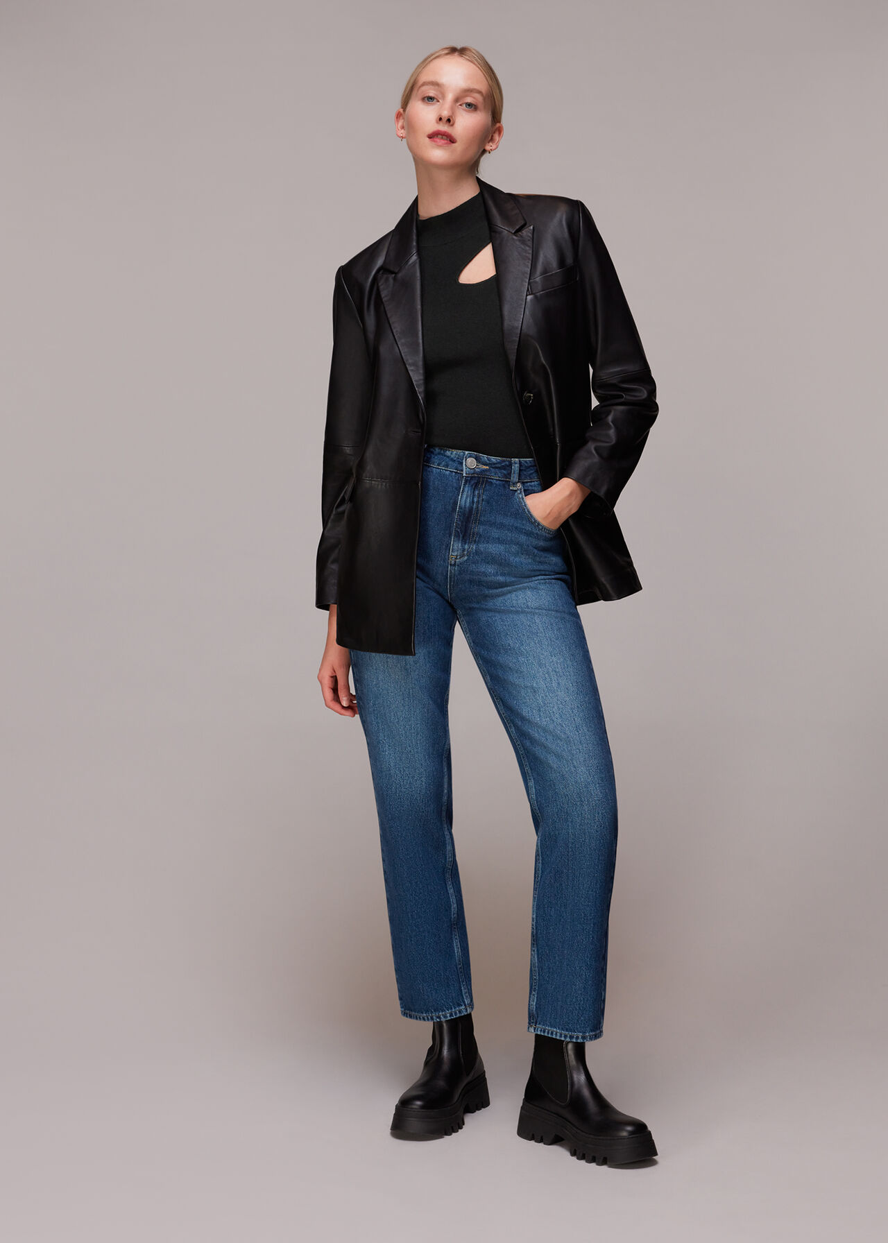 Asymmetric Cut Out Knit