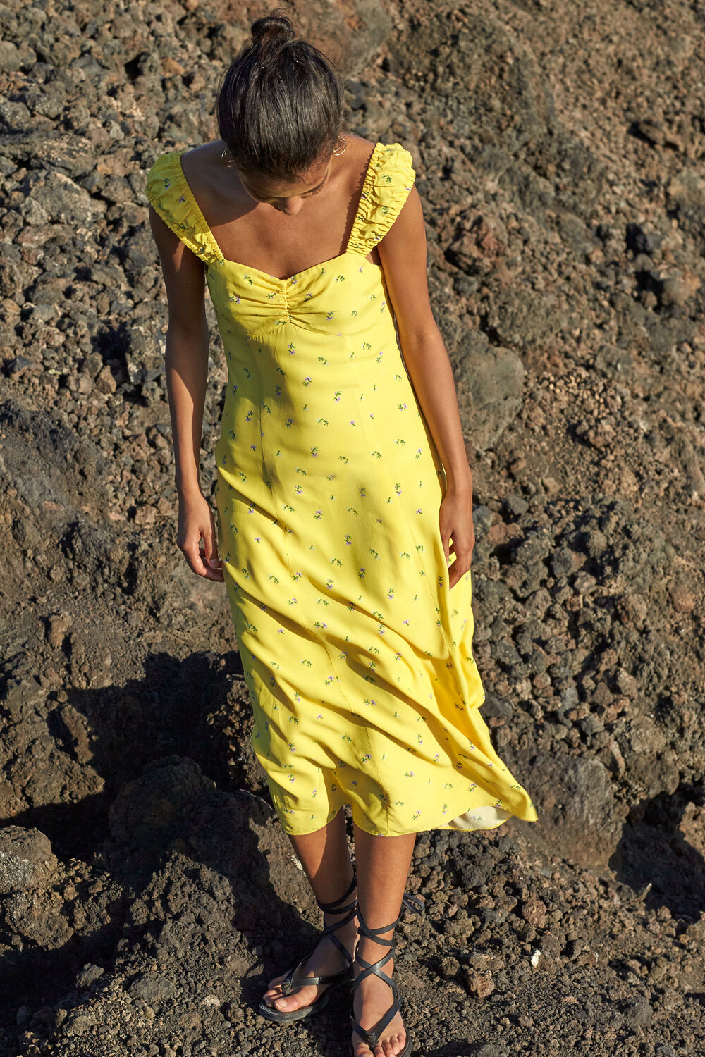 Forget Me Not Print Dress