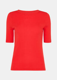 Slim Crew Neck Top