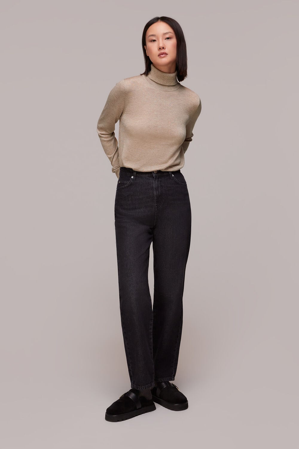 Sparkle Polo Neck Knit