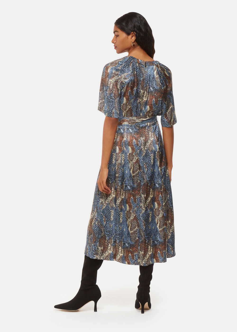 Petite Marlow Dashed Snake Dress