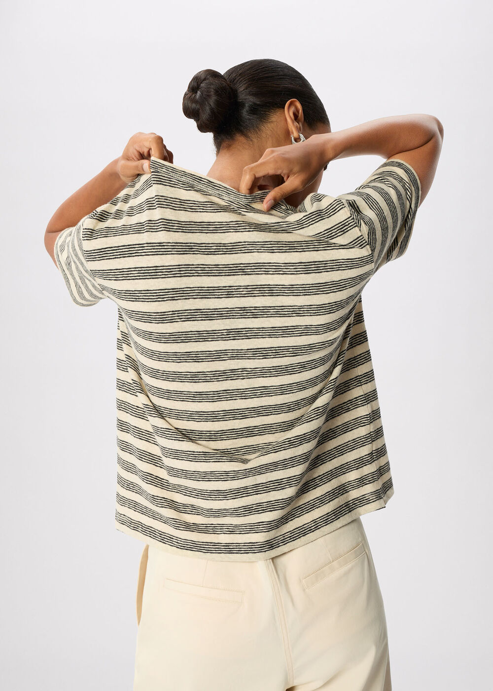 Stripe Linen T-Shirt