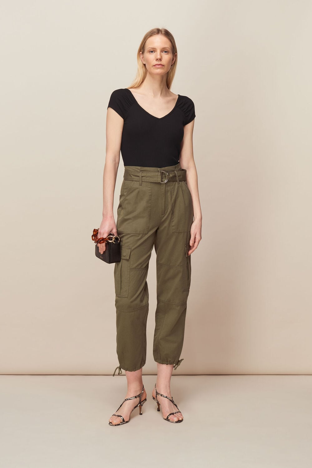 Alice Ribbed Top Black