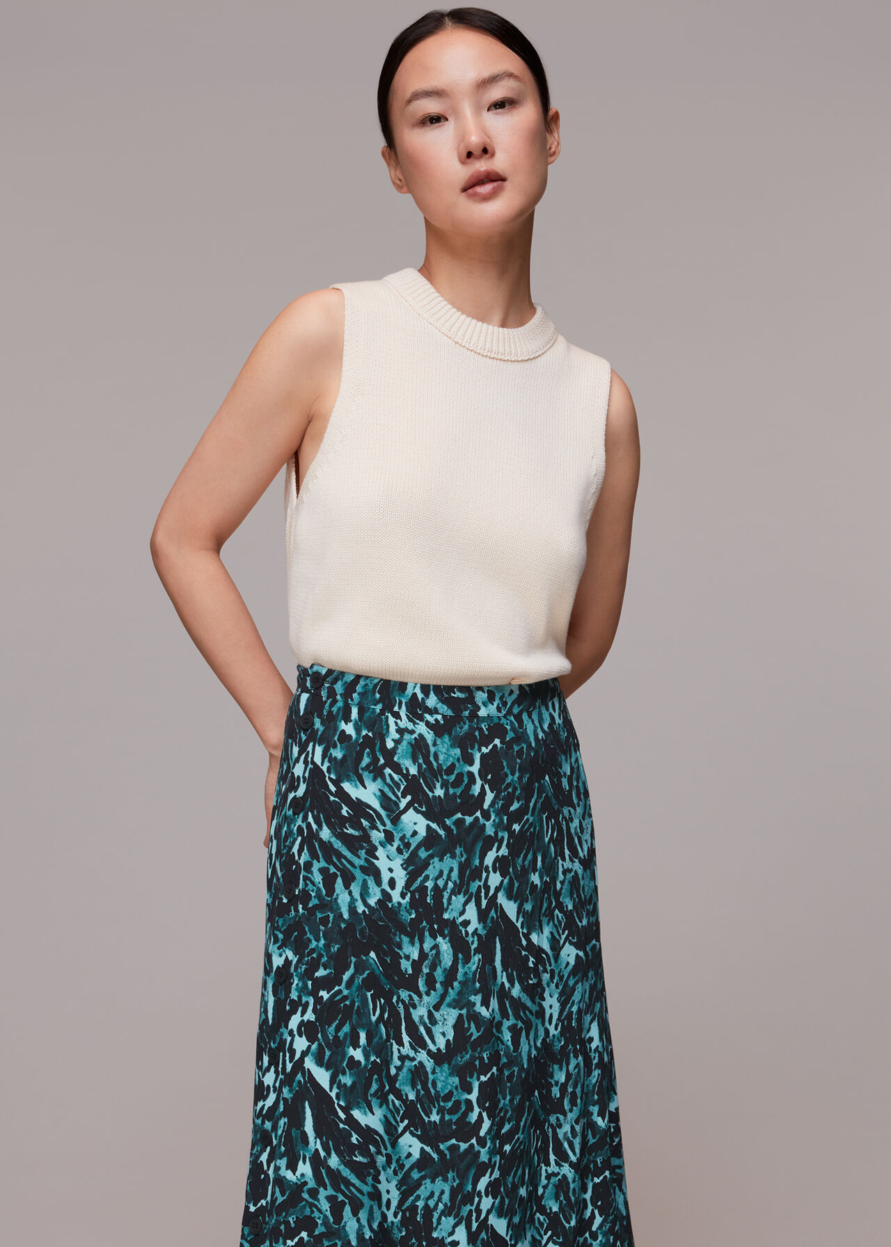 Bambi Animal Button Skirt